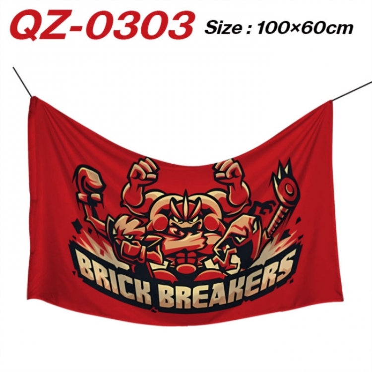 Pokemon  Anime Full Color Watermark Printing Banner 100X60CM