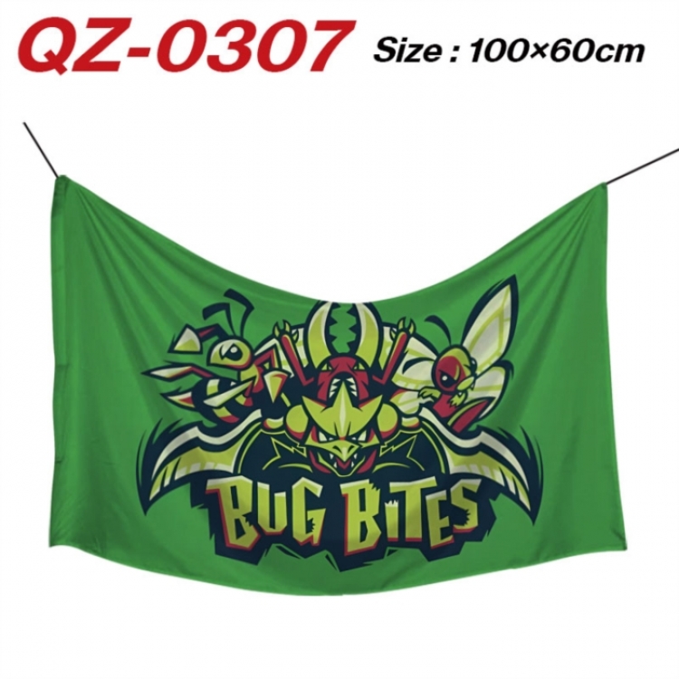 Pokemon  Anime Full Color Watermark Printing Banner 100X60CM