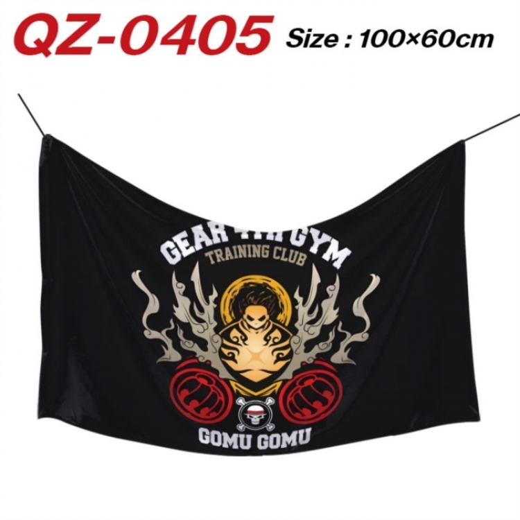One Piece  Anime Full Color Watermark Printing Banner 100X60CM