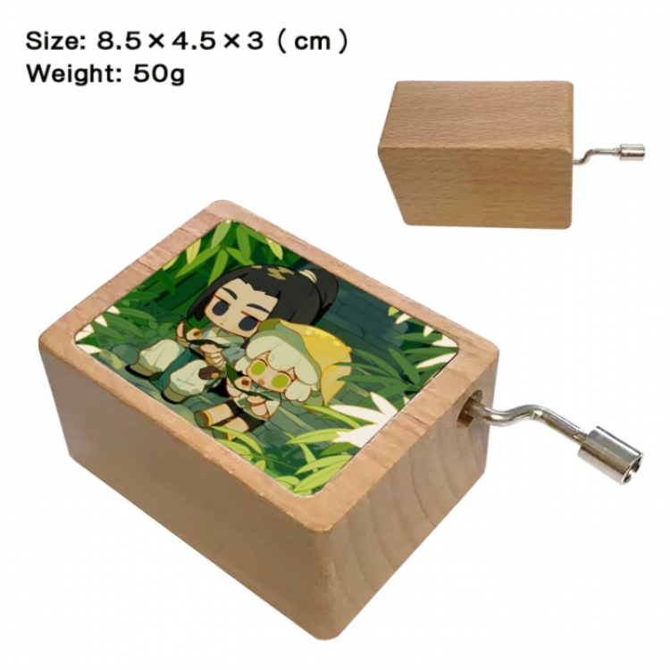 The Legend of Hei Anime printed wooden music box music box music box Christmas gift 8.5x4.5x3cm