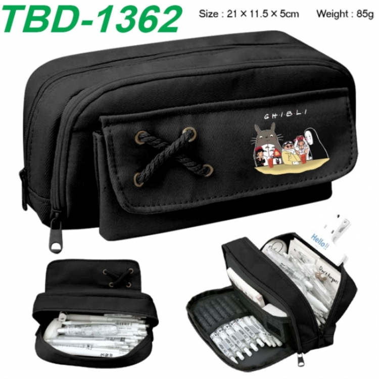 TOTORO Anime waterproof large capacity stationery box pencil case 21x11.5x5cm 85g