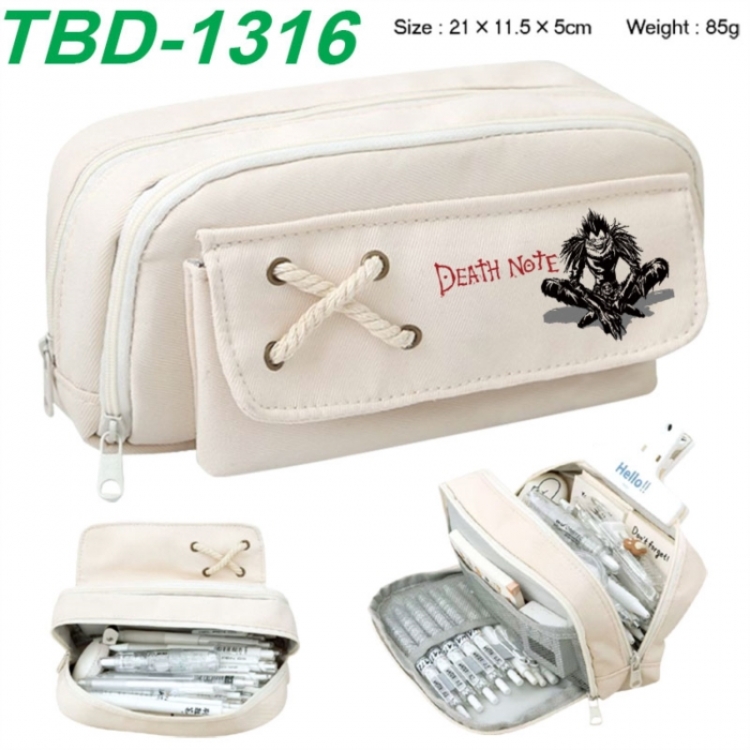 Death note Anime waterproof large capacity stationery box pencil case 21x11.5x5cm 85g