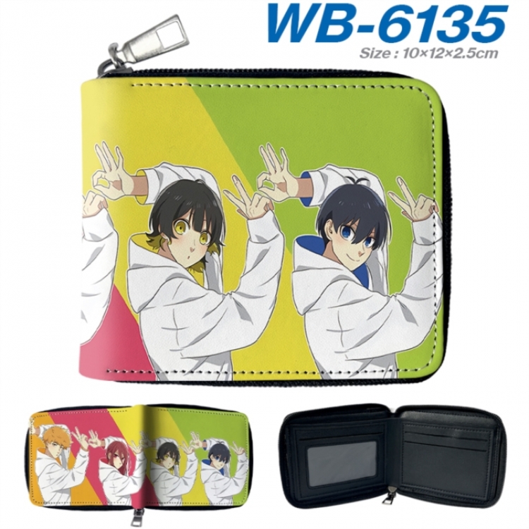 BLUE LOCK Anime color short full zip folding wallet 10x12x2.5cm