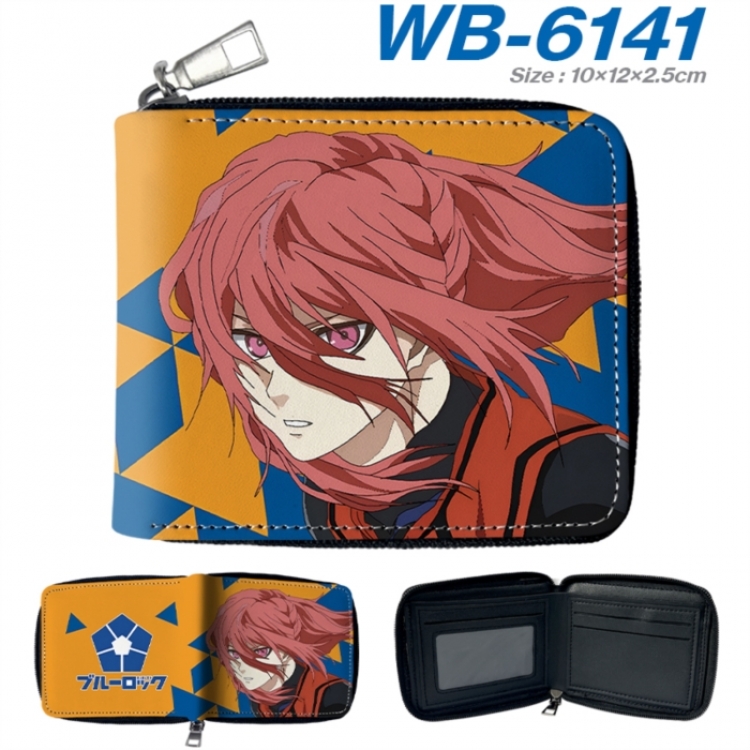 BLUE LOCK Anime color short full zip folding wallet 10x12x2.5cm