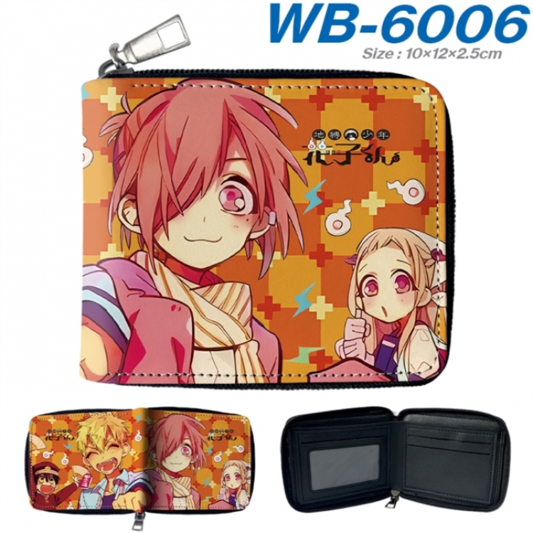 Toilet-bound Hanako-kun Anime color short full zip folding wallet 10x12x2.5cm