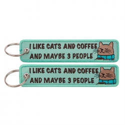 Double sided color woven label...