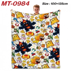 Super Mario Anime flannel blan...