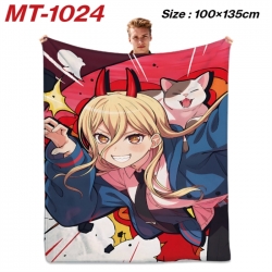 Chainsaw Man Anime flannel bla...