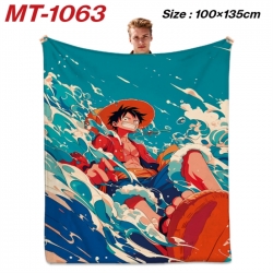 One Piece Anime flannel blanke...