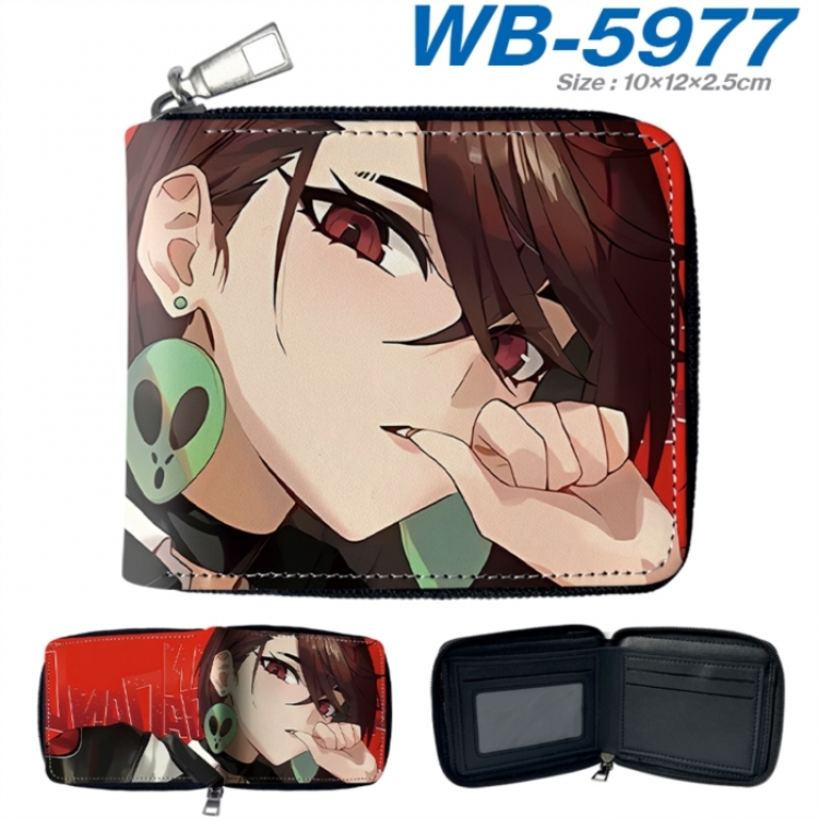 DANDADAN Anime color short full zip folding wallet 10x12x2.5cm