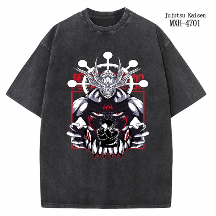 One Piece Anime peripheral pure cotton washed and worn T-shirt from S to 4XL