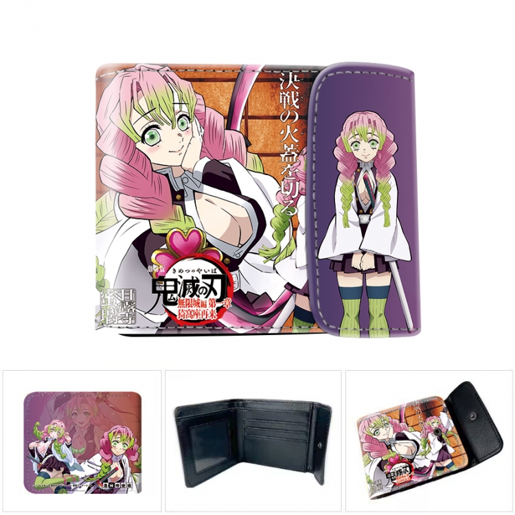 Demon Slayer Kimets Horizontal concealed wallet short wallet 12x10x2CM