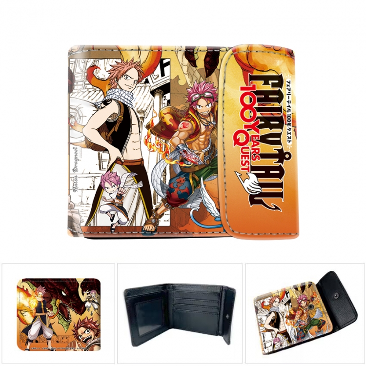 Fairy tail Horizontal concealed wallet short wallet 12x10x2CM