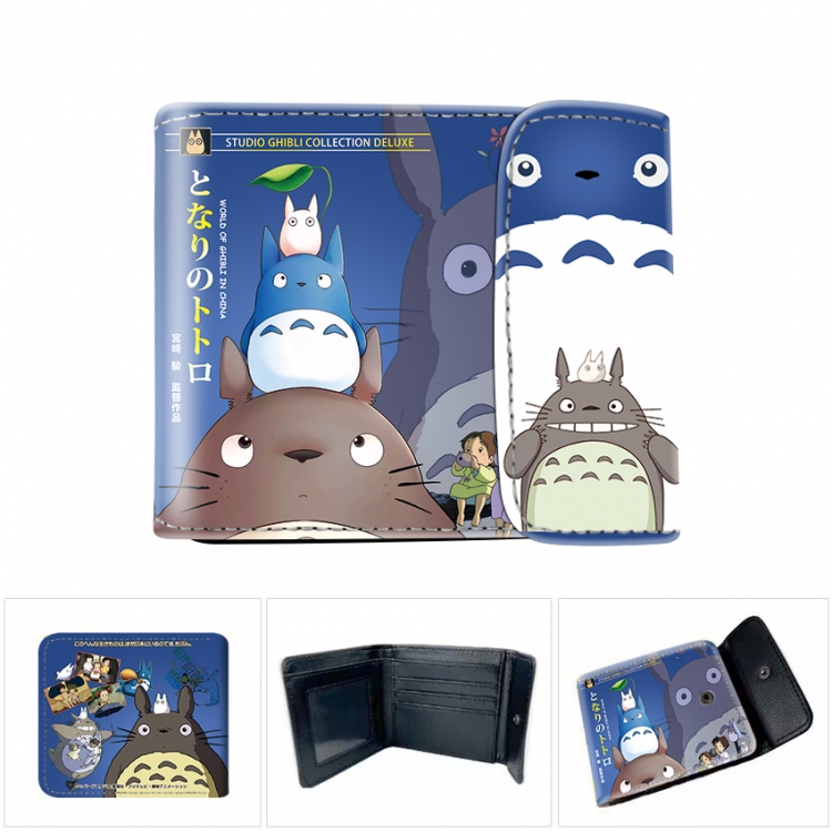 TOTORO Horizontal concealed wallet short wallet 12x10x2CM
