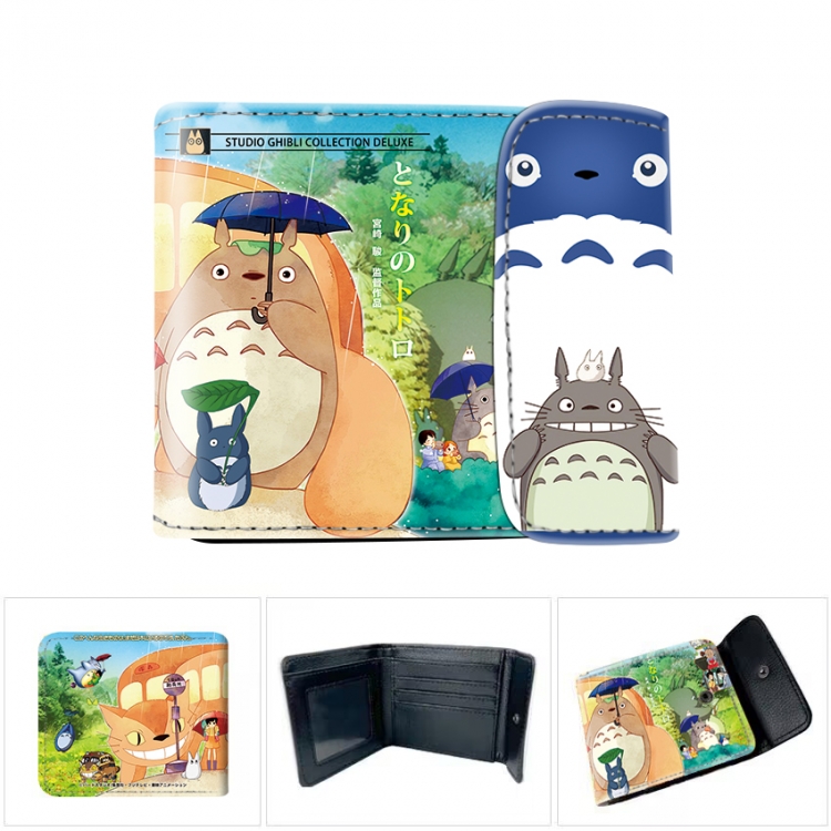 TOTORO Horizontal concealed wallet short wallet 12x10x2CM