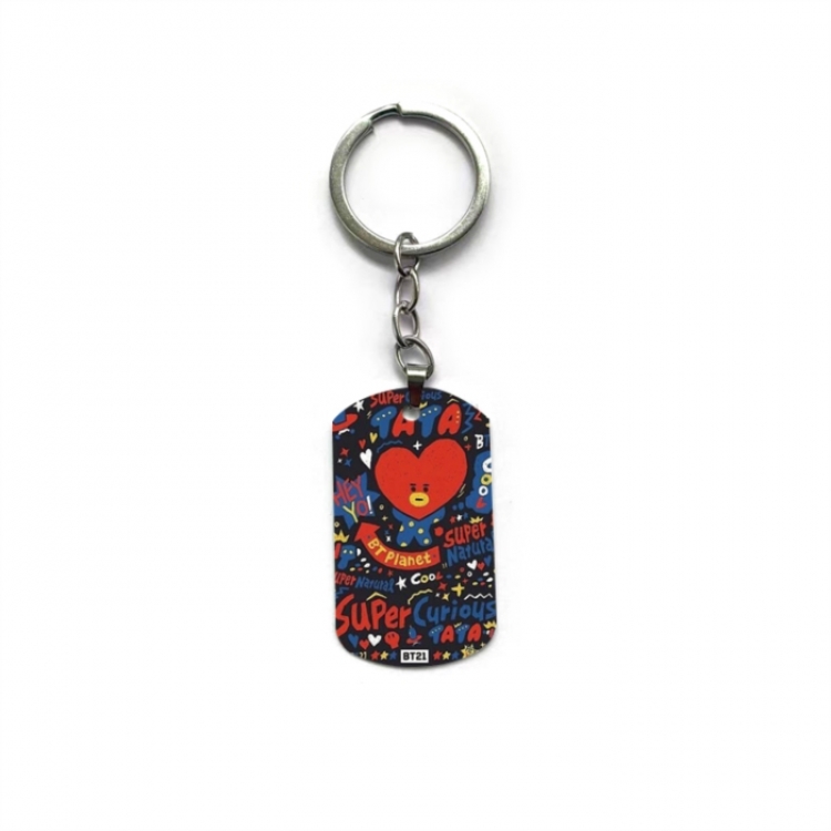 BTS Anime double-sided full-color printed keychain price for 5 pcs