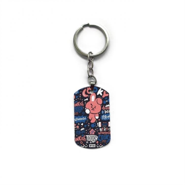 BTS Anime double-sided full-color printed keychain price for 5 pcs