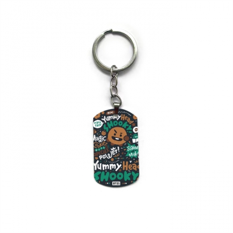 BTS Anime double-sided full-color printed keychain price for 5 pcs
