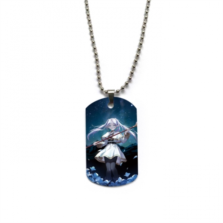 Frieren: Beyond Journey's Anime double-sided full color printed military brand necklace price for 5 pcs