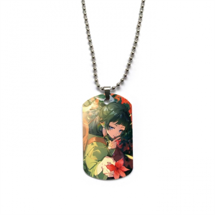 The Apothecary Diaries Anime double-sided full color printed military brand necklace price for 5 pcs