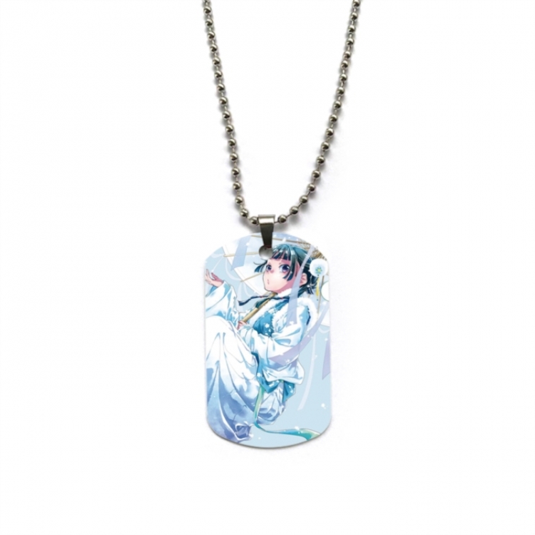 The Apothecary Diaries Anime double-sided full color printed military brand necklace price for 5 pcs