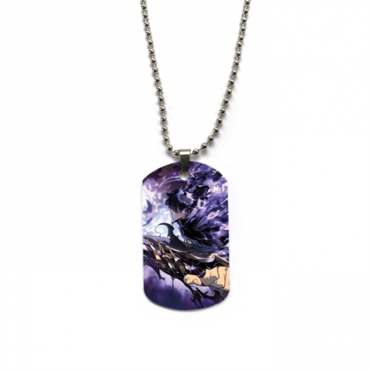 Solo Leveling:Arise Anime double-sided full color printed military brand necklace price for 5 pcs