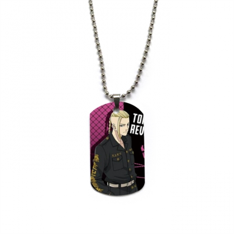Tokyo Revengers Anime double-sided full color printed military brand necklace price for 5 pcs