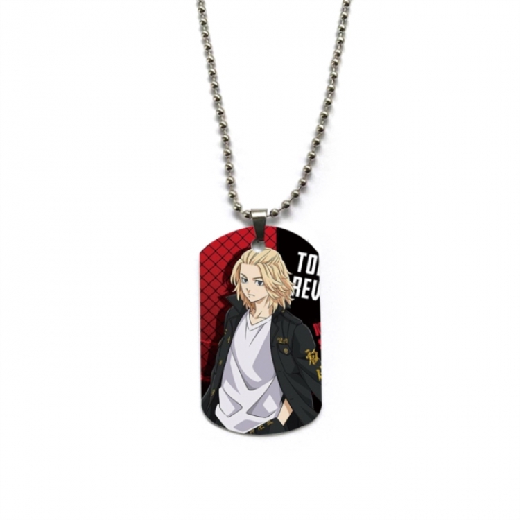 Tokyo Revengers Anime double-sided full color printed military brand necklace price for 5 pcs