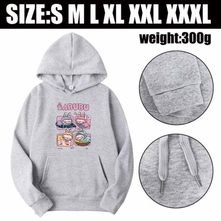Labubu Anime printed hooded sweatshirt top from S to 3XL