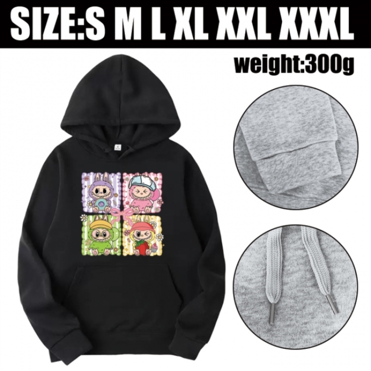 Labubu Anime printed hooded sweatshirt top from S to 3XL