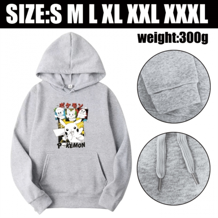 Pokemon Anime printed hooded sweatshirt top from S to 3XL