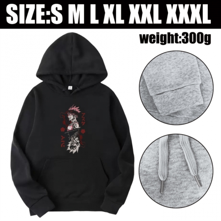 Black Clover Anime printed hooded sweatshirt top from S to 3XL