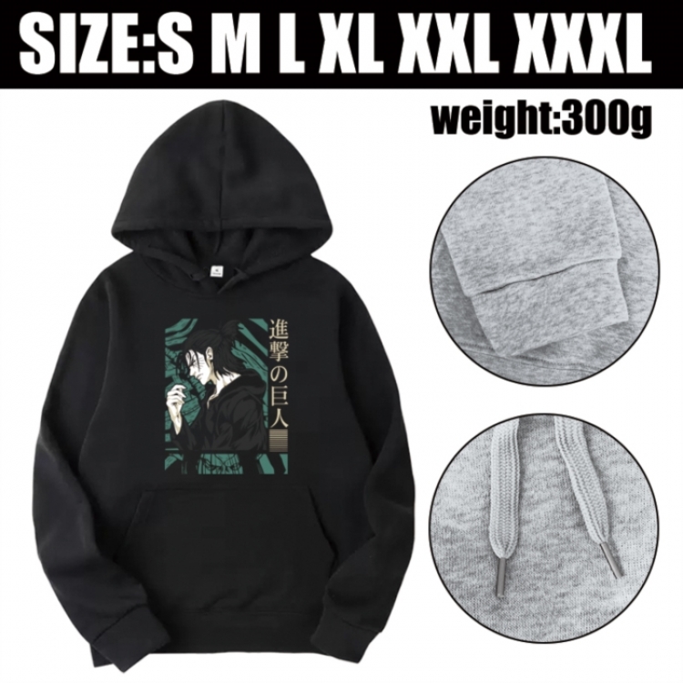 Shingeki no Kyojin Anime printed hooded sweatshirt top from S to 3XL
