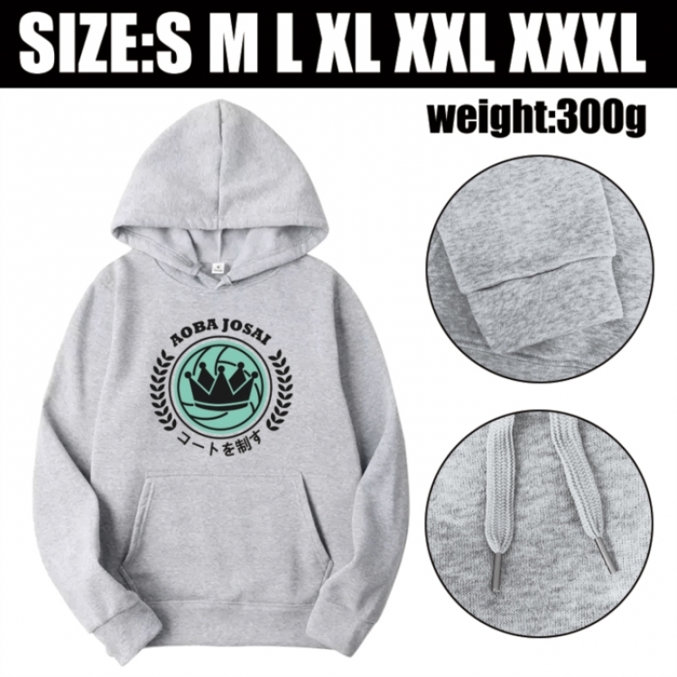 Haikyuu!! Anime printed hooded sweatshirt top from S to 3XL