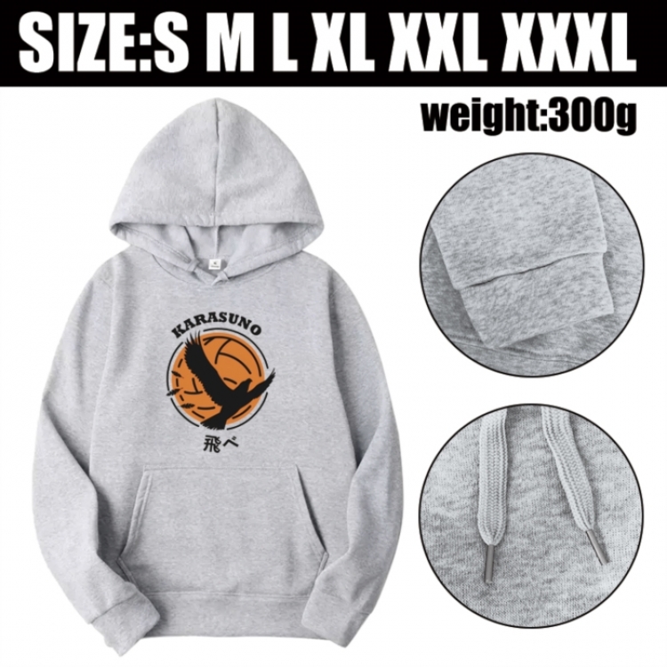 Haikyuu!! Anime printed hooded sweatshirt top from S to 3XL