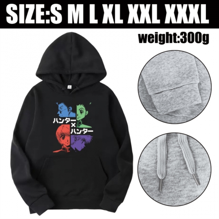 HunterXHunter Anime printed hooded sweatshirt top from S to 3XL