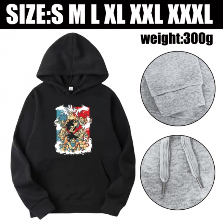 DRAGON BALL Anime printed hooded sweatshirt top from S to 3XL