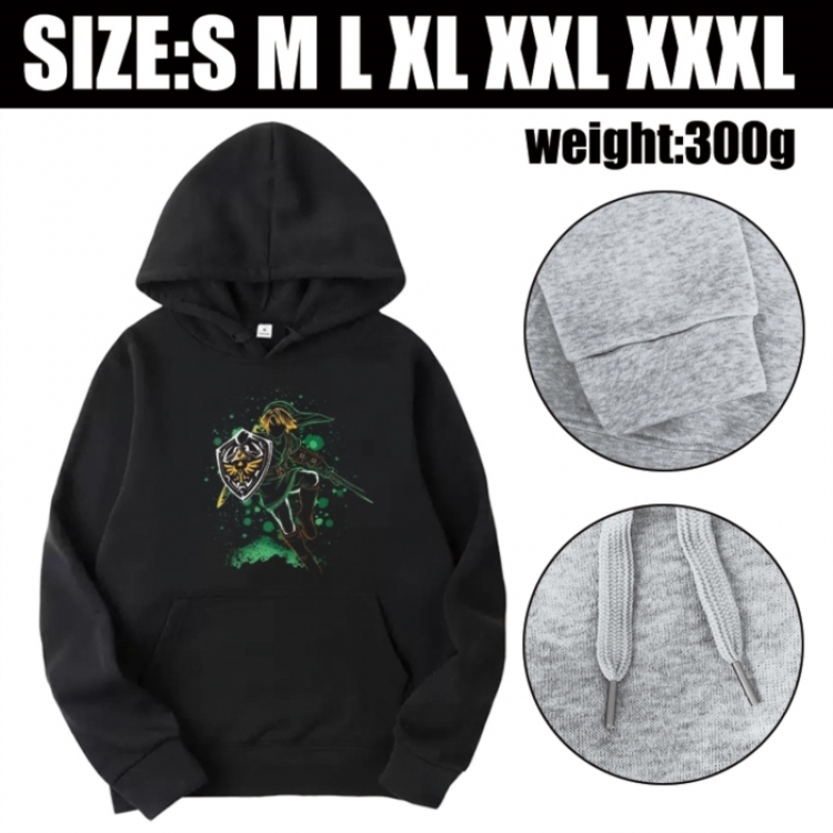 The Legend of Zelda Anime printed hooded sweatshirt top from S to 3XL