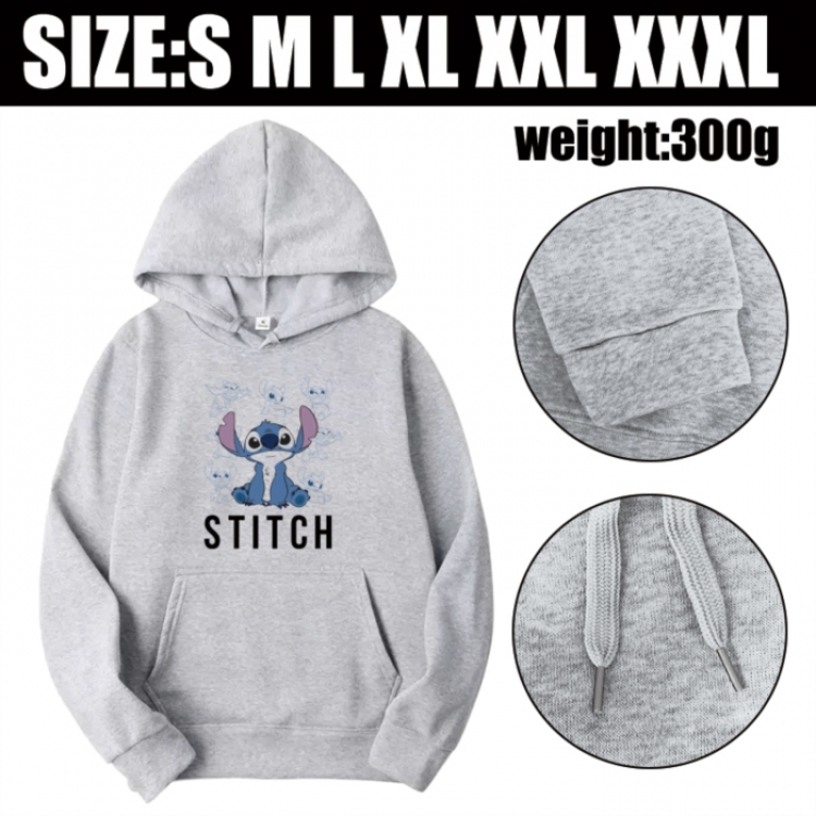 Lilo & Stitch Anime printed hooded sweatshirt top from S to 3XL