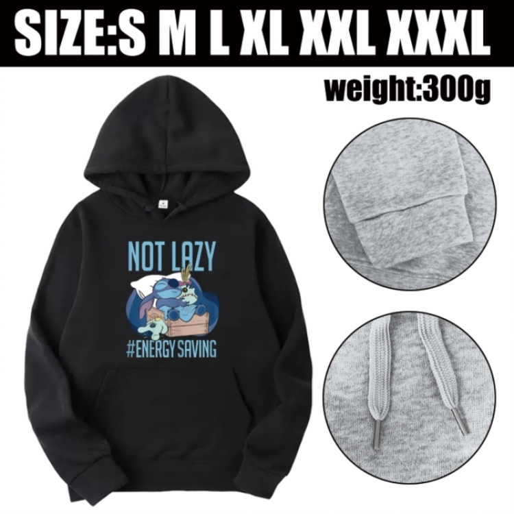 Lilo & Stitch Anime printed hooded sweatshirt top from S to 3XL