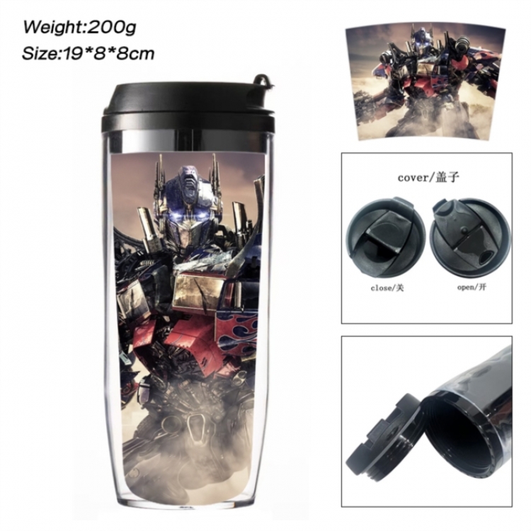 Transformers Anime double-layer insulated water bottle and cup 350ML
