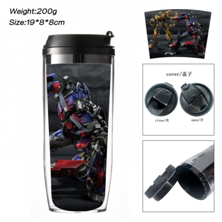 Transformers Anime double-layer insulated water bottle and cup 350ML