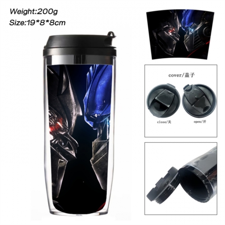Transformers Anime double-layer insulated water bottle and cup 350ML