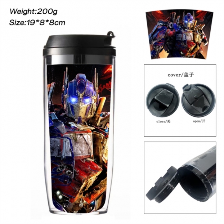 Transformers Anime double-layer insulated water bottle and cup 350ML
