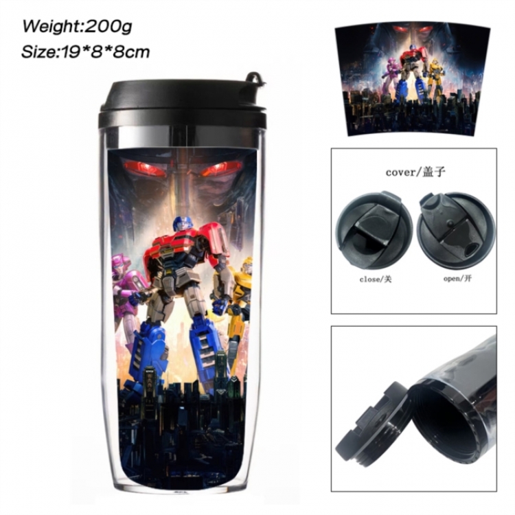 Transformers Anime double-layer insulated water bottle and cup 350ML