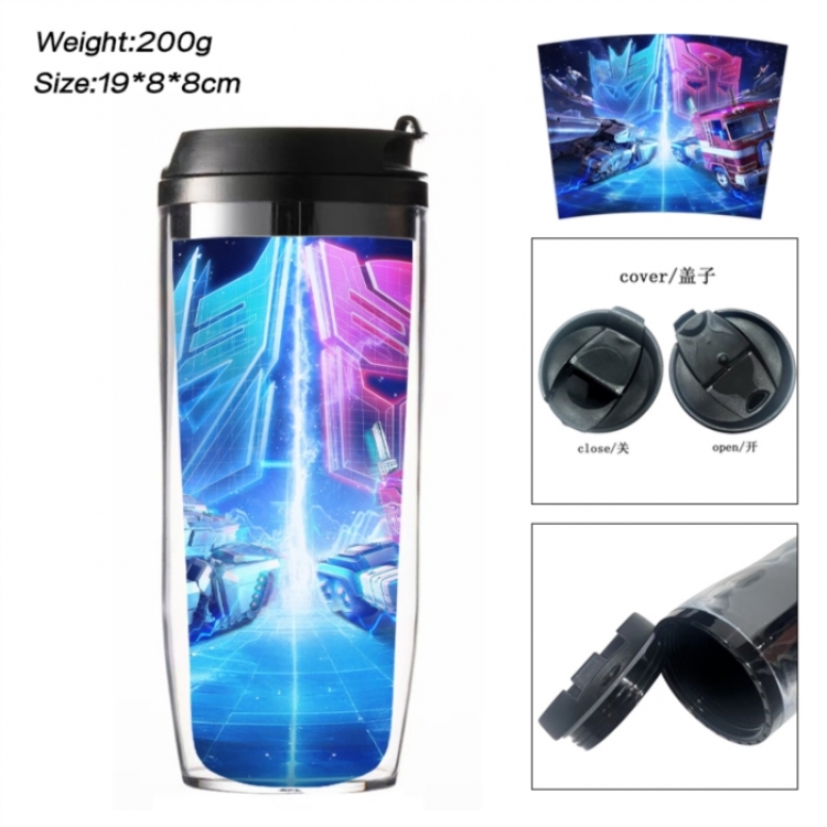 Transformers Anime double-layer insulated water bottle and cup 350ML
