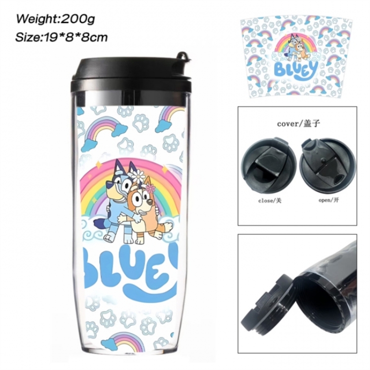 Bluey Anime double-layer insulated water bottle and cup 350ML