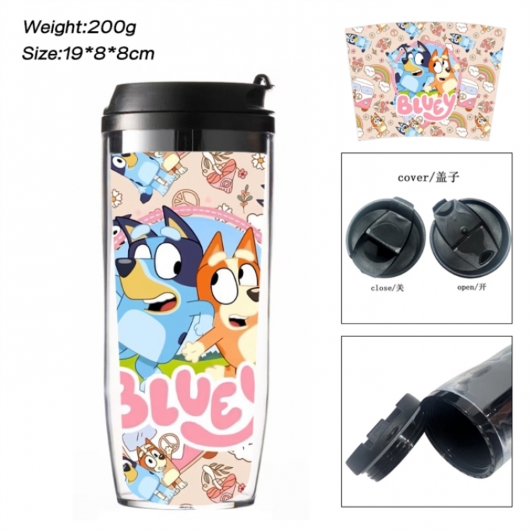 Bluey Anime double-layer insulated water bottle and cup 350ML