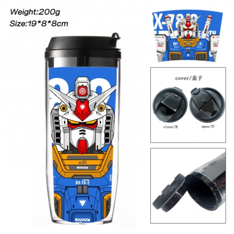 Gundam Anime double-layer insulated water bottle and cup 350ML