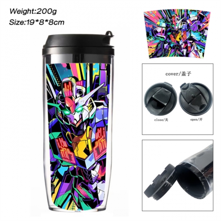 Gundam Anime double-layer insulated water bottle and cup 350ML